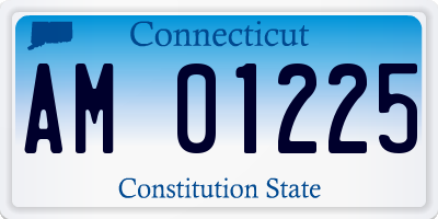 CT license plate AM01225