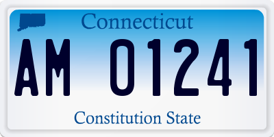 CT license plate AM01241