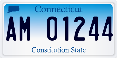 CT license plate AM01244