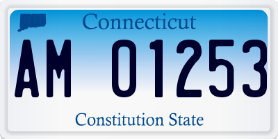 CT license plate AM01253