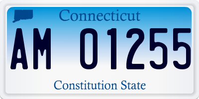 CT license plate AM01255
