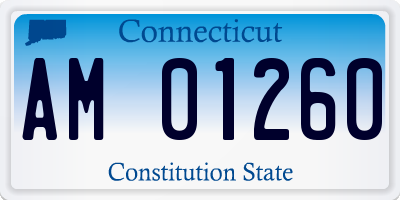 CT license plate AM01260