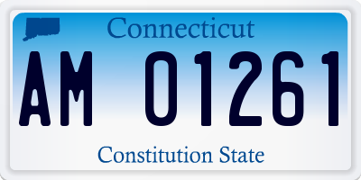 CT license plate AM01261