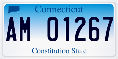 CT license plate AM01267