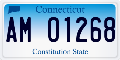 CT license plate AM01268