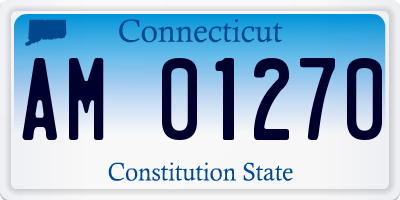 CT license plate AM01270