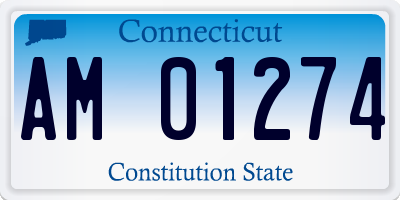 CT license plate AM01274