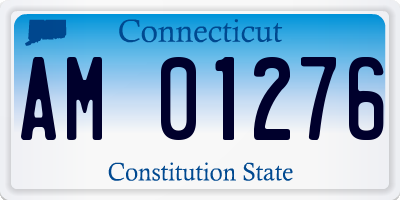 CT license plate AM01276