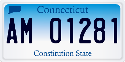 CT license plate AM01281