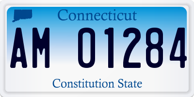 CT license plate AM01284