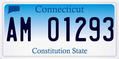 CT license plate AM01293