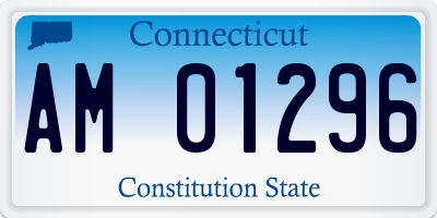 CT license plate AM01296