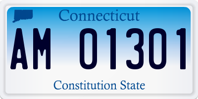 CT license plate AM01301