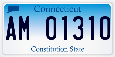 CT license plate AM01310