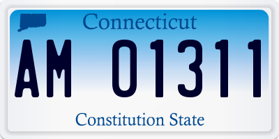 CT license plate AM01311