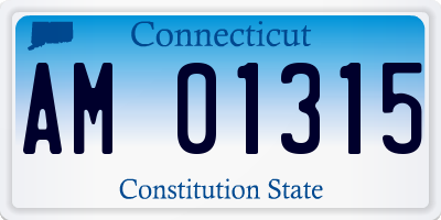 CT license plate AM01315