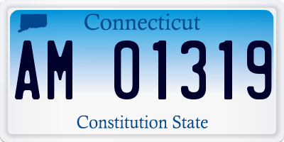 CT license plate AM01319