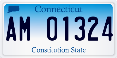 CT license plate AM01324