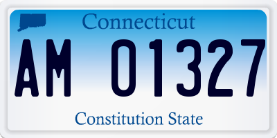 CT license plate AM01327
