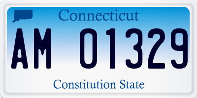 CT license plate AM01329
