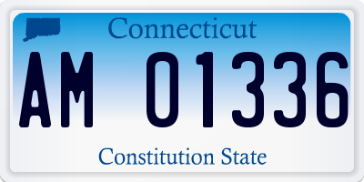 CT license plate AM01336