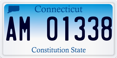 CT license plate AM01338