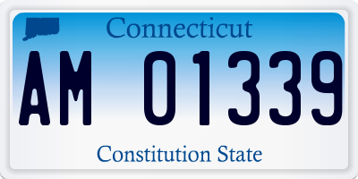 CT license plate AM01339