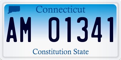 CT license plate AM01341