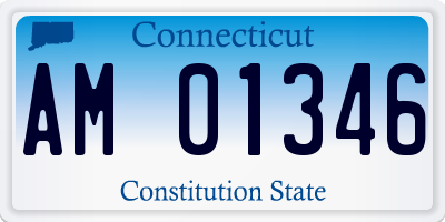 CT license plate AM01346