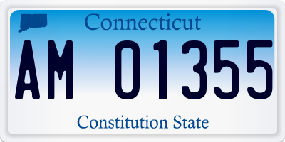 CT license plate AM01355