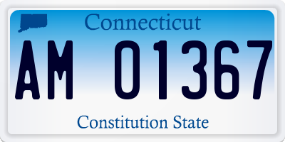 CT license plate AM01367