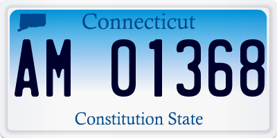 CT license plate AM01368