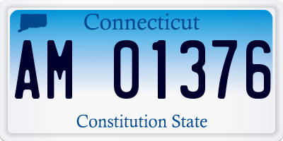 CT license plate AM01376