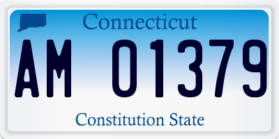 CT license plate AM01379