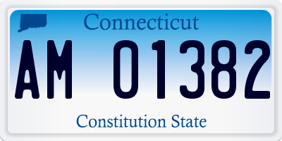 CT license plate AM01382