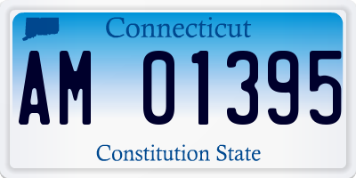CT license plate AM01395