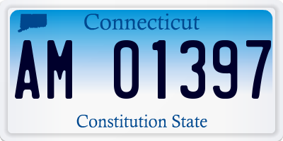 CT license plate AM01397