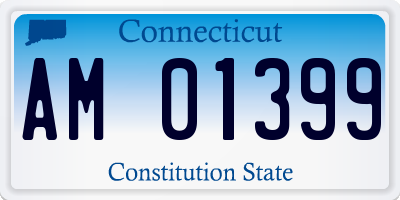 CT license plate AM01399