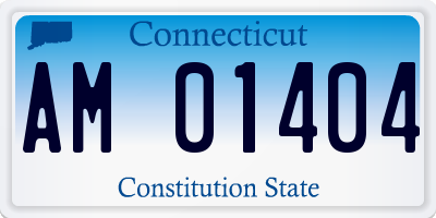 CT license plate AM01404