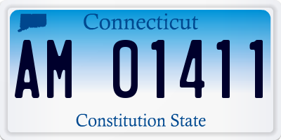 CT license plate AM01411