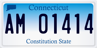 CT license plate AM01414