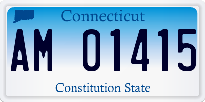 CT license plate AM01415
