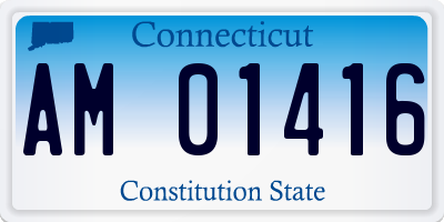 CT license plate AM01416
