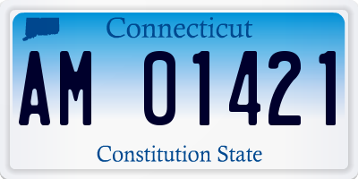 CT license plate AM01421
