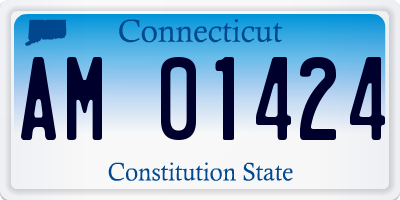 CT license plate AM01424