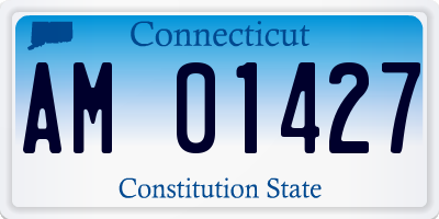 CT license plate AM01427