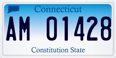 CT license plate AM01428
