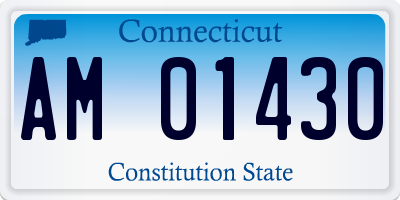CT license plate AM01430
