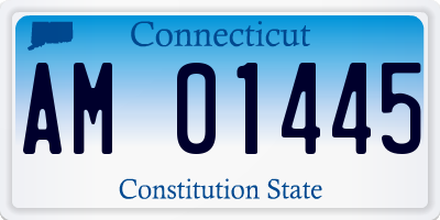 CT license plate AM01445