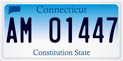 CT license plate AM01447